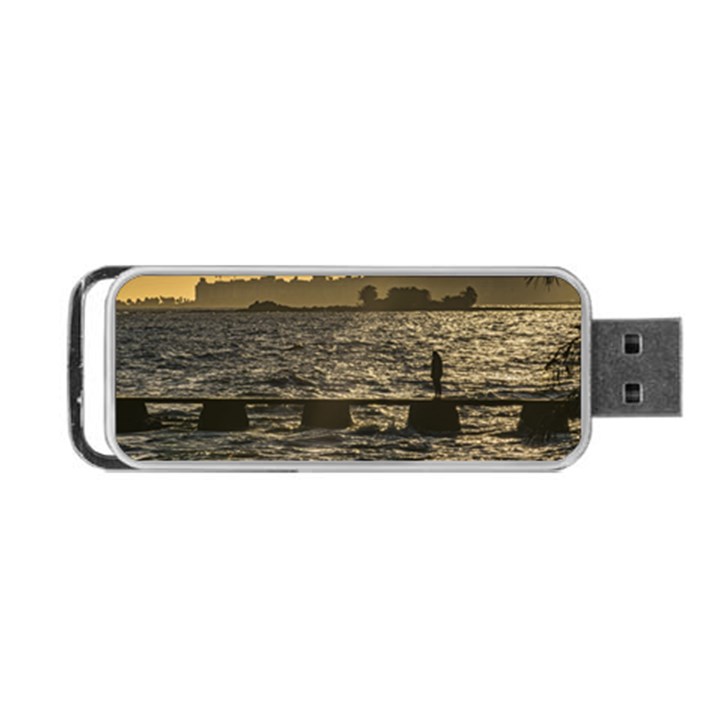 River Plater River Scene At Montevideo Portable USB Flash (One Side)