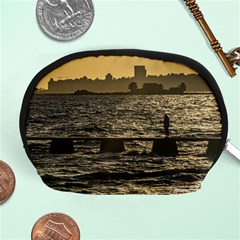 River Plater River Scene At Montevideo Accessory Pouches (medium)  by dflcprints