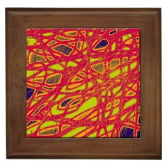 Orange Neon Framed Tiles