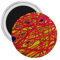 Orange Neon 3  Magnets