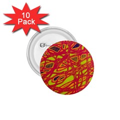 Orange Neon 1 75  Buttons (10 Pack) by Valentinaart