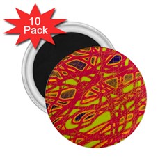 Orange Neon 2 25  Magnets (10 Pack) 