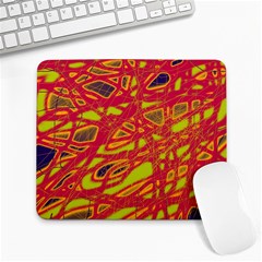 Orange Neon Large Mousepads