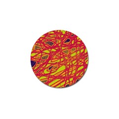 Orange Neon Golf Ball Marker (4 Pack)