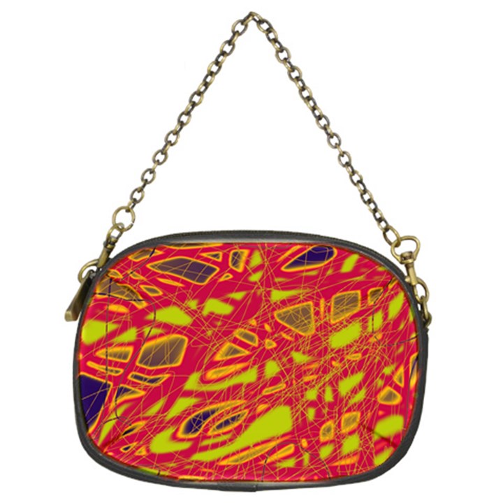 Orange neon Chain Purses (Two Sides) 