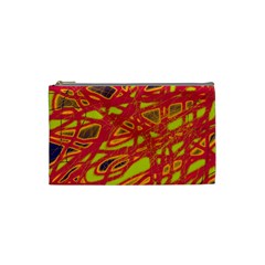 Orange Neon Cosmetic Bag (small) 