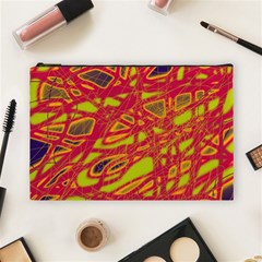 Orange Neon Cosmetic Bag (large) 