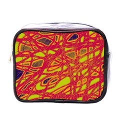 Orange Neon Mini Toiletries Bags