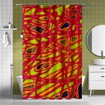 Orange neon Shower Curtain 48  x 72  (Small)  Curtain(48  X 72 ) - 42.18 x64.8  Curtain(48  X 72 )