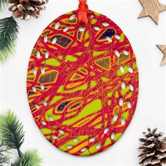 Orange Neon Ornament (oval Filigree) 