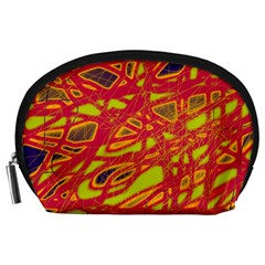 Orange Neon Accessory Pouches (large) 