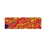 Orange neon Satin Scarf (Oblong) Front