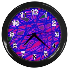 Blue Wall Clocks (black)