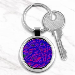 Blue Key Chains (round)  by Valentinaart