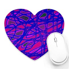 Blue Heart Mousepads