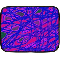 Blue Double Sided Fleece Blanket (mini) 