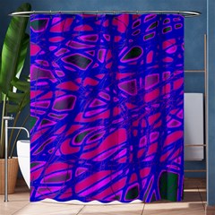 Blue Shower Curtain 60  X 72  (medium) 