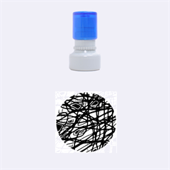 Blue Rubber Round Stamps (small)