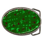 Green  Belt Buckles Front