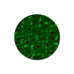 Green  Rubber Coaster (round) 