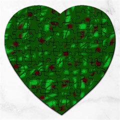 Green  Jigsaw Puzzle (heart)