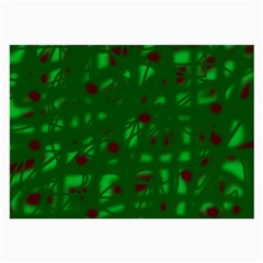 Green  Large Glasses Cloth (2-side)