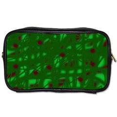 Green  Toiletries Bags 2-side by Valentinaart