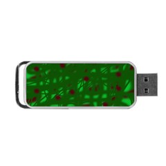 Green  Portable Usb Flash (two Sides)