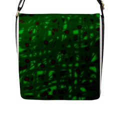 Green  Flap Messenger Bag (l) 