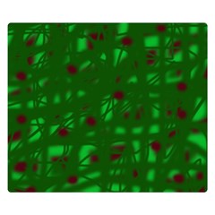 Green  Double Sided Flano Blanket (small) 