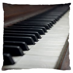 Piano Keys  Large Flano Cushion Case (one Side) by PhotoThisxyz