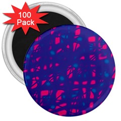 Blue And Pink Neon 3  Magnets (100 Pack)