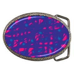 Blue And Pink Neon Belt Buckles