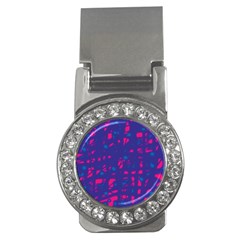 Blue And Pink Neon Money Clips (cz) 