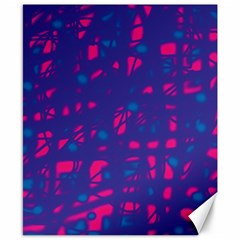 Blue And Pink Neon Canvas 8  X 10 