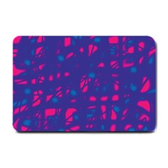 Blue And Pink Neon Small Doormat 