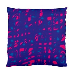 Blue And Pink Neon Standard Cushion Case (two Sides)