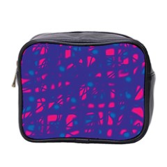 Blue And Pink Neon Mini Toiletries Bag 2-side