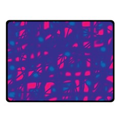 Blue And Pink Neon Fleece Blanket (small)