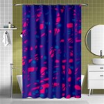 Blue and pink neon Shower Curtain 48  x 72  (Small)  Curtain(48  X 72 ) - 42.18 x64.8  Curtain(48  X 72 )