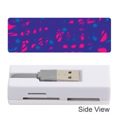 Blue And Pink Neon Memory Card Reader (stick) 