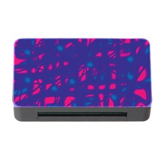 Blue And Pink Neon Memory Card Reader With Cf