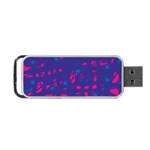 Blue and pink neon Portable USB Flash (One Side) Front