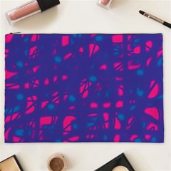 Blue And Pink Neon Cosmetic Bag (xxl) 