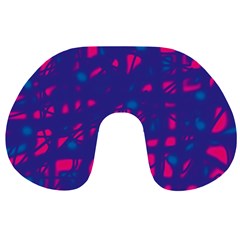 Blue And Pink Neon Travel Neck Pillows