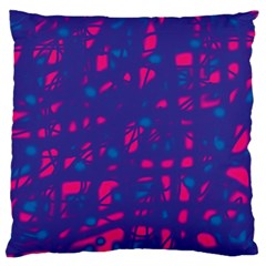 Blue And Pink Neon Standard Flano Cushion Case (one Side)