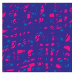 Blue And Pink Neon Large Satin Scarf (square)