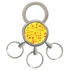 Yellow And Red 3-ring Key Chains