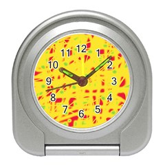 Yellow And Red Travel Alarm Clocks