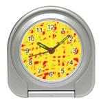 Yellow and red Travel Alarm Clocks Front